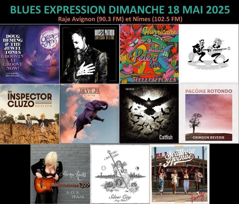BLUES EXPRESSION MAI 2025 agenda concerts et nouveaux albums